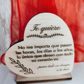 Placa corazón San Valentín