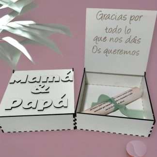Caja Mamá y Papá
