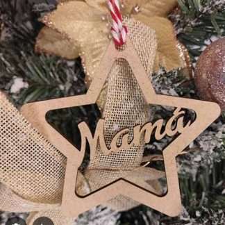 Adorno navideño Mamá